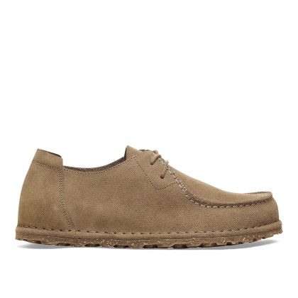 Birkenstock Utti Lace Suede Leather Narrow Gray Taupe