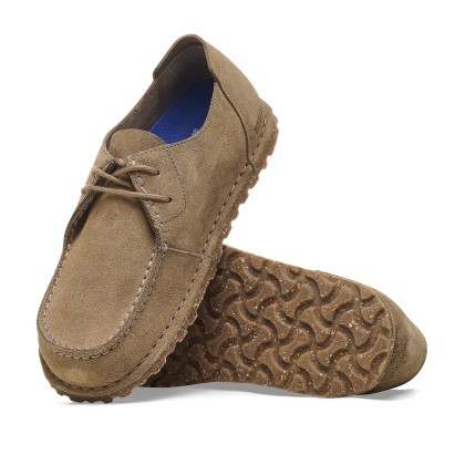 Birkenstock Utti Lace Suede Leather Narrow Gray Taupe