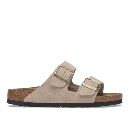 Birkenstock Arizona Suede Leather Narrow Sandcastle