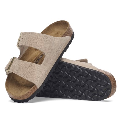 Birkenstock Arizona Suede Leather Narrow Sandcastle