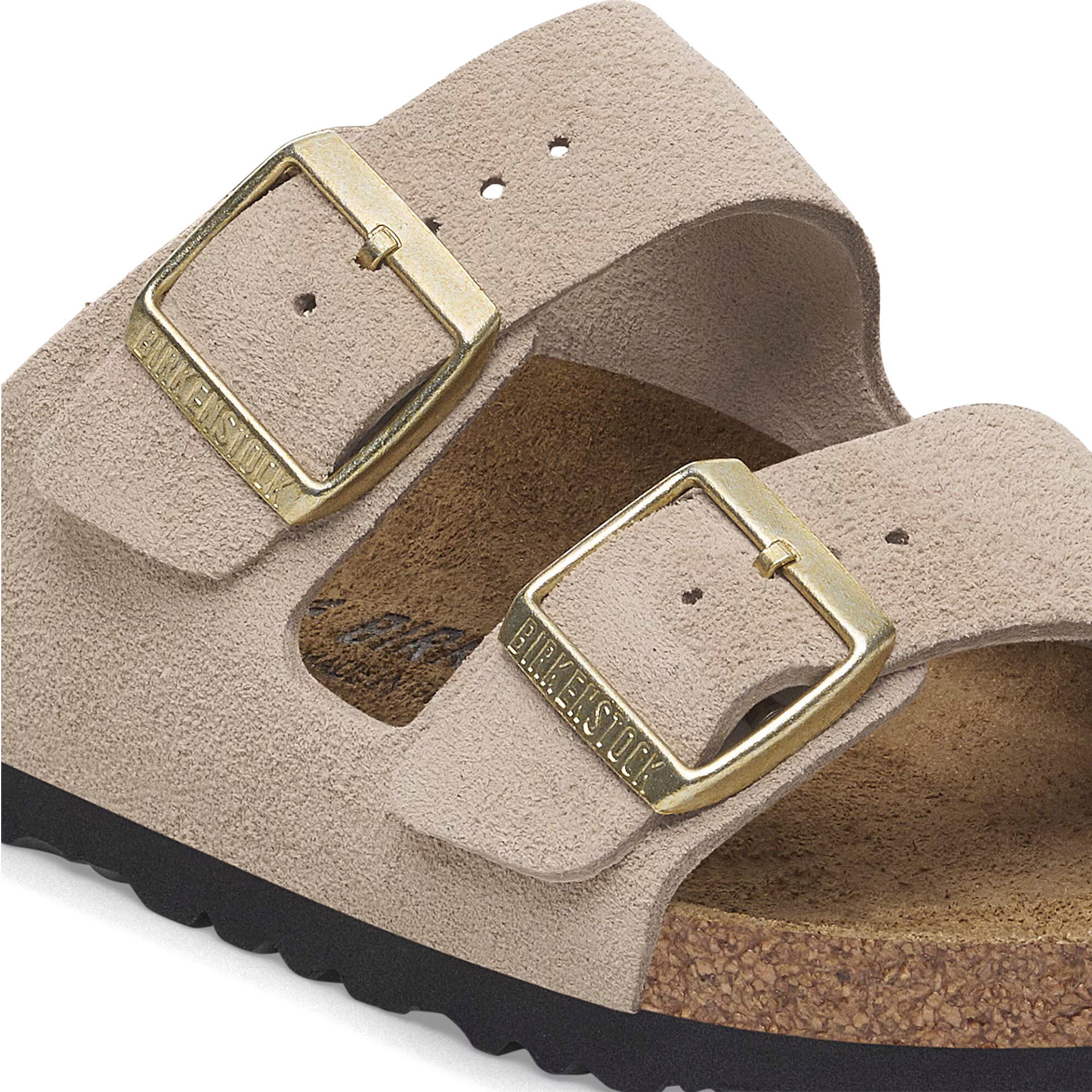 Birkenstock Arizona Suede Leather Narrow Sandcastle