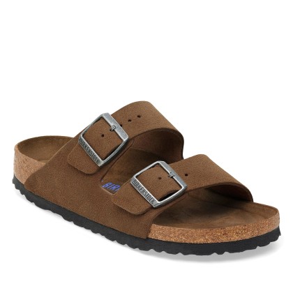 Birkenstock Arizona Sf Suede Leather Dark Tea Tonal