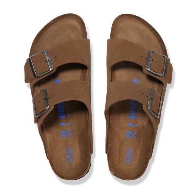 Birkenstock Arizona Sf Suede Leather Dark Tea Tonal