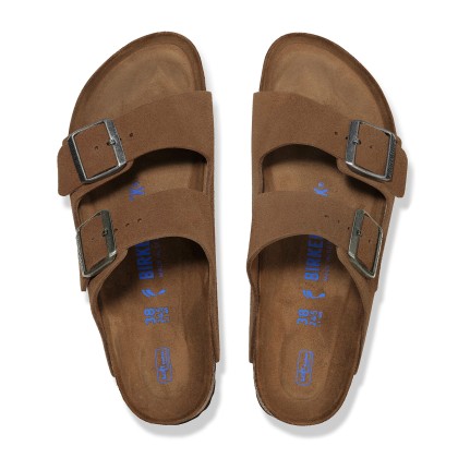 Birkenstock Arizona Sf Suede Leather Dark Tea Tonal