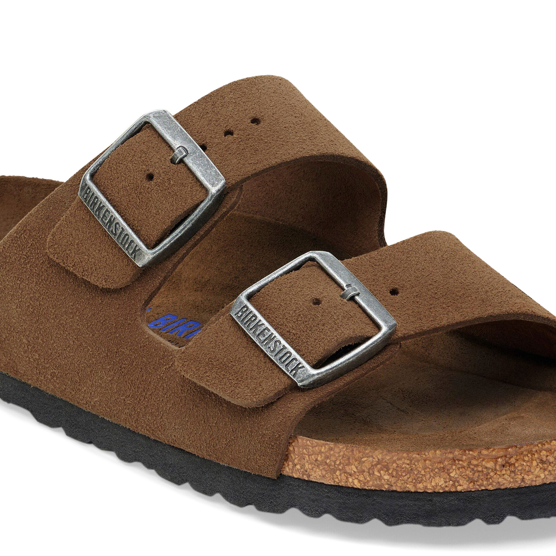Birkenstock Arizona Sf Suede Leather Dark Tea Tonal