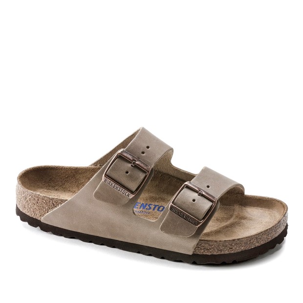 Birkenstock Arizona Sfo Leather Narrow Tobacco Brown