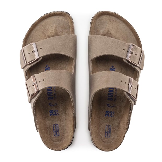 Birkenstock Arizona Sfo Leather Narrow Tobacco Brown