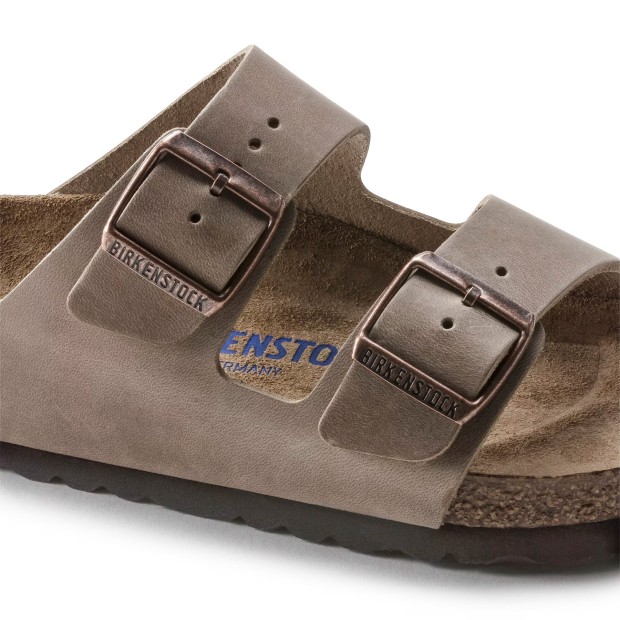 Birkenstock Arizona Sfo Leather Narrow Tobacco Brown