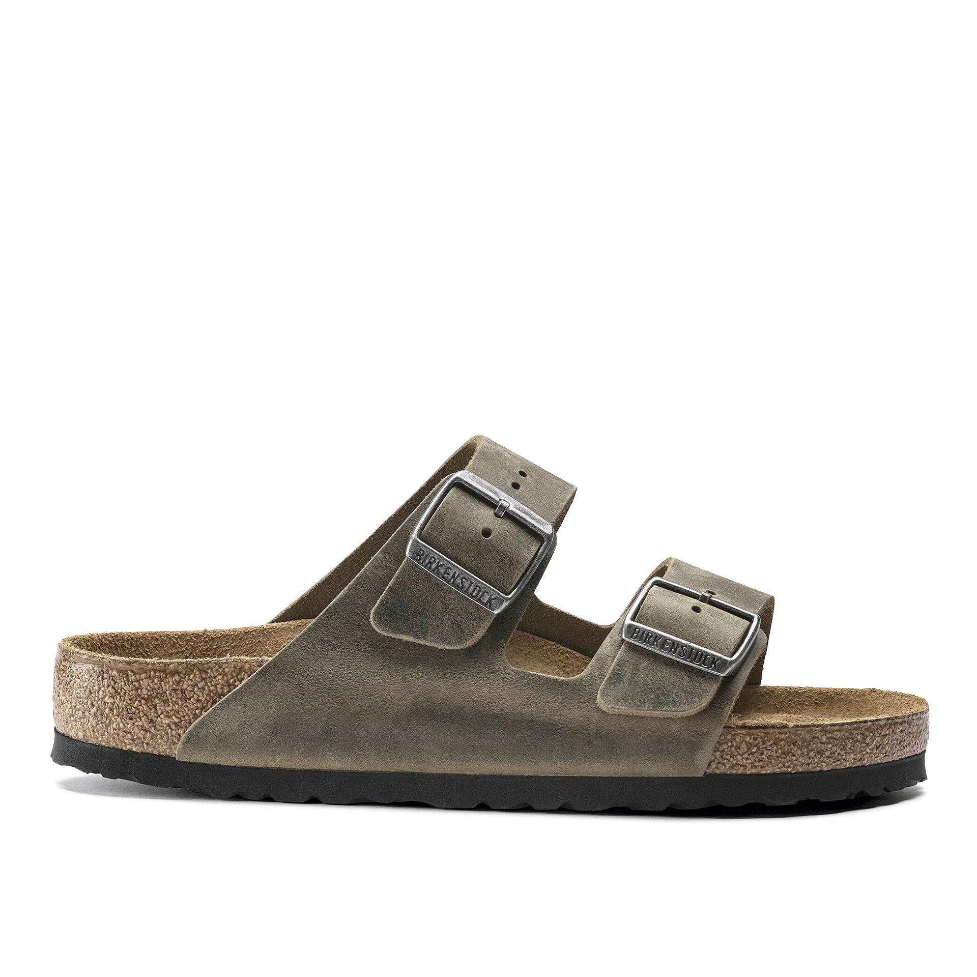 Birkenstock Arizona Sfo Leather Narrow Faded Khaki