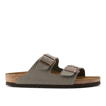 Birkenstock Arizona Birkibuc Narrow Stone