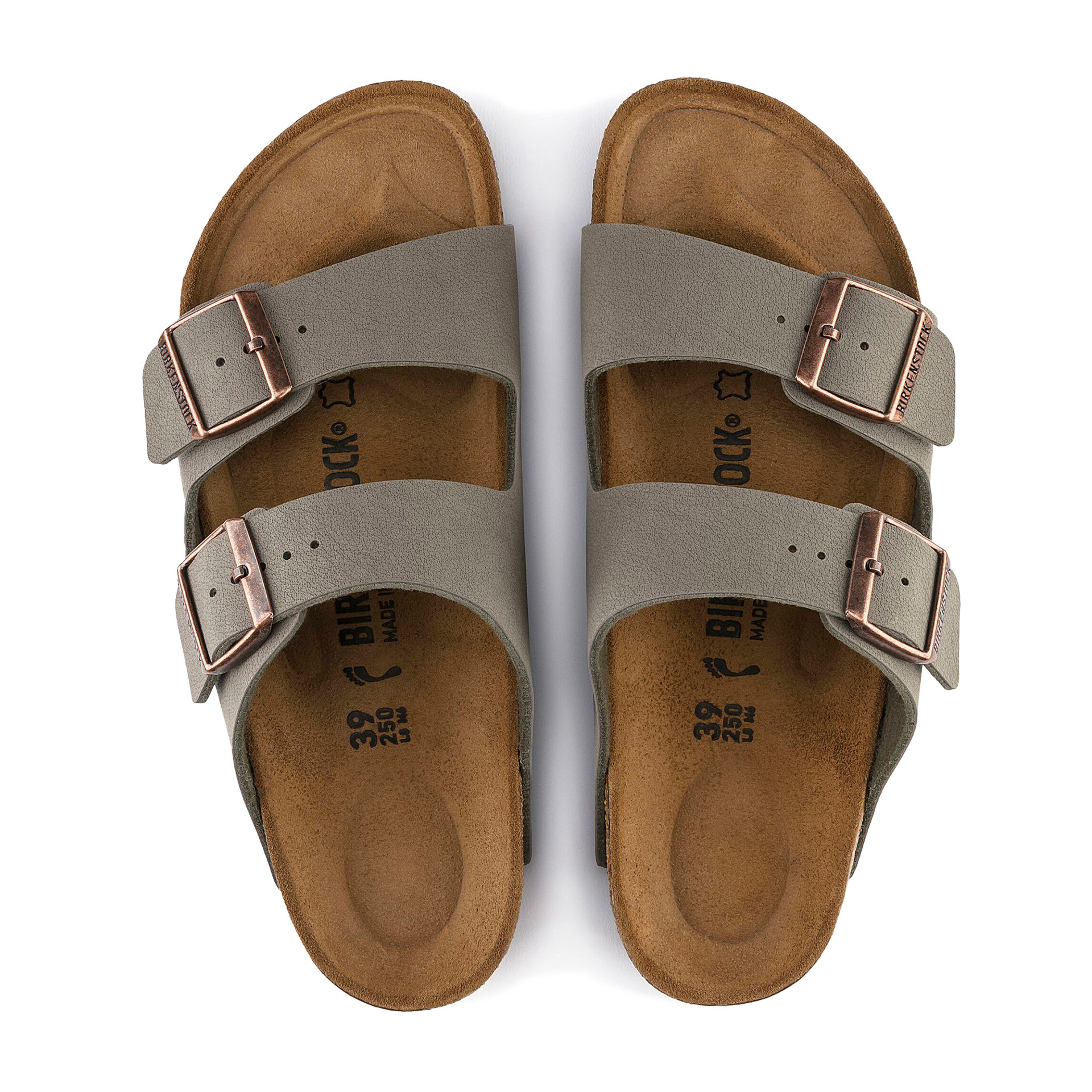 Birkenstock Arizona Birkibuc Narrow Stone