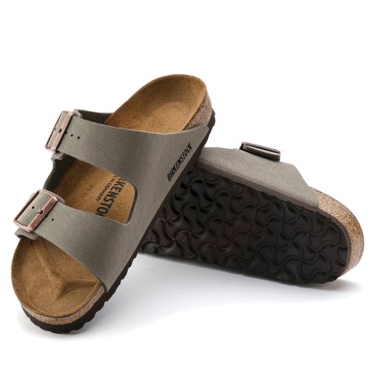Birkenstock Arizona Birkibuc Narrow Stone
