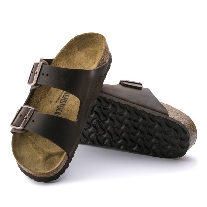 Birkenstock Arizona Oiled Leather Narrow Habana