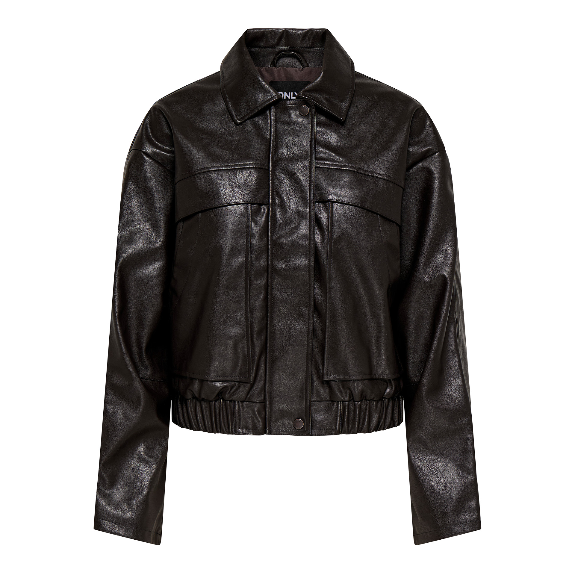 Only Casaco Melle Faux Leather Chocolate Torte