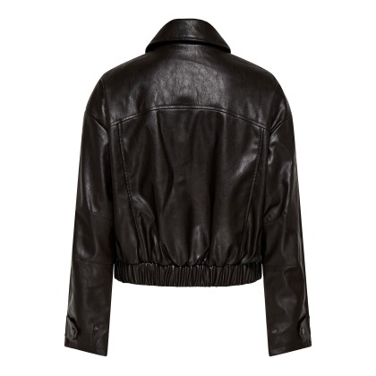 Only Casaco Melle Faux Leather Chocolate Torte