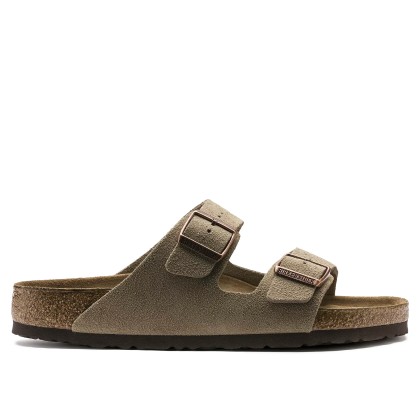 Birkenstock Arizona Soft Footbed Suede Leather Taupe