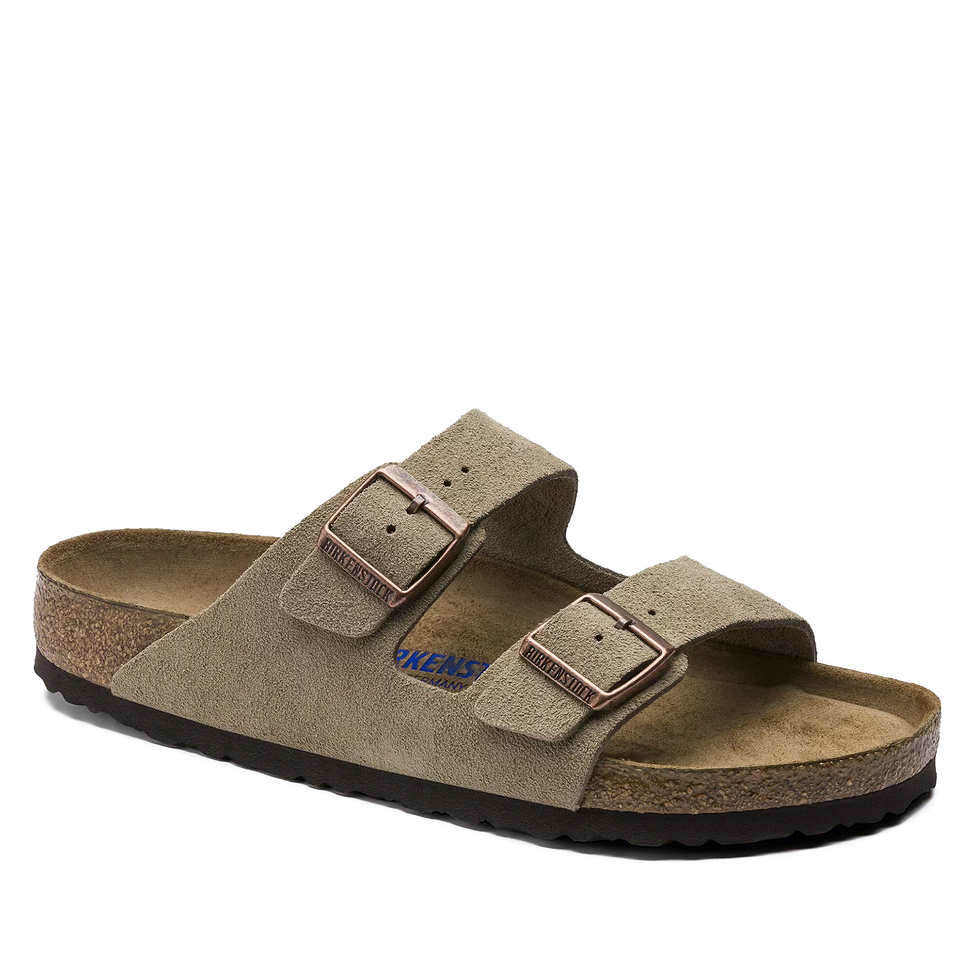 Birkenstock Arizona Soft Footbed Suede Leather Taupe