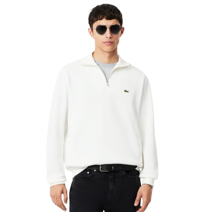 Lacoste Sweat Regular Fit Half-zip Flour