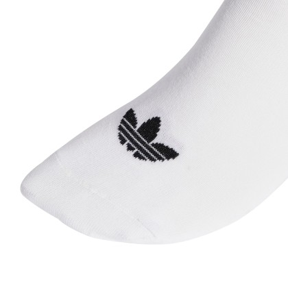 adidas Originals Meias 3p Liner White / Medium Grey Heather / Black