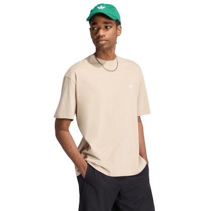 adidas Originals T-shirt Trefoil Essentials Loose Beige / Khaki Three