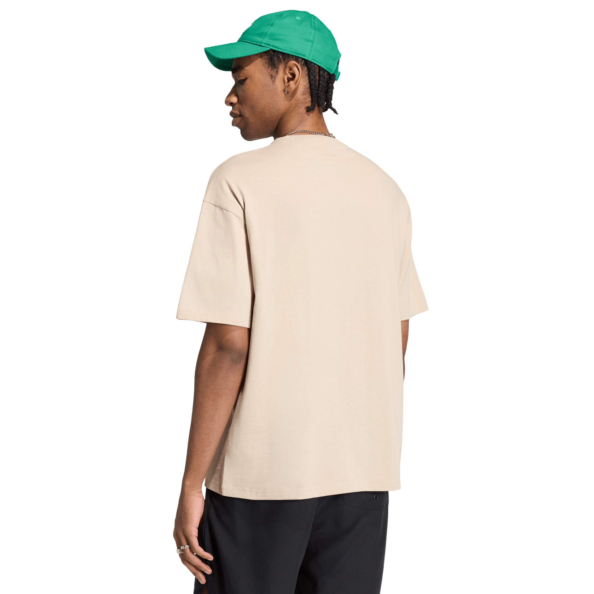 adidas Originals T-shirt Trefoil Essentials Loose Beige / Khaki Three