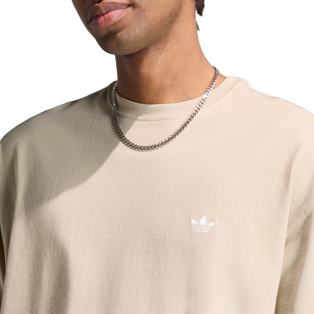 adidas Originals T-shirt Trefoil Essentials Loose Beige / Khaki Three