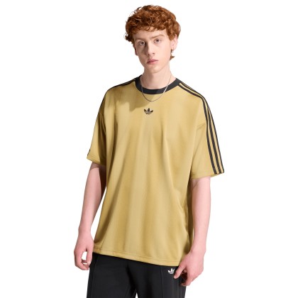 adidas Originals T-shirt Adicolor Jacquard Jersey Brown / Dark Football Gold