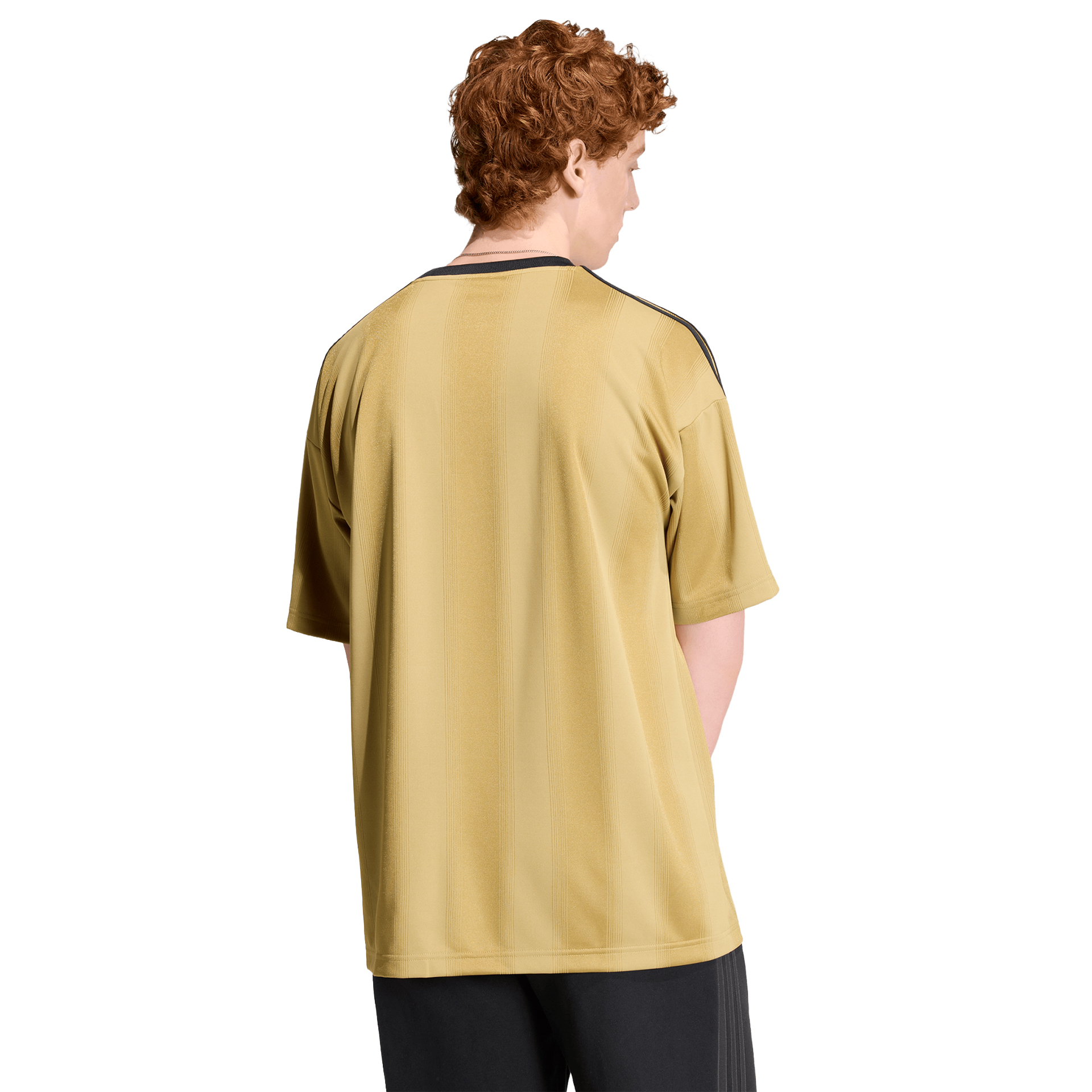 adidas Originals T-shirt Adicolor Jacquard Jersey Brown / Dark Football Gold