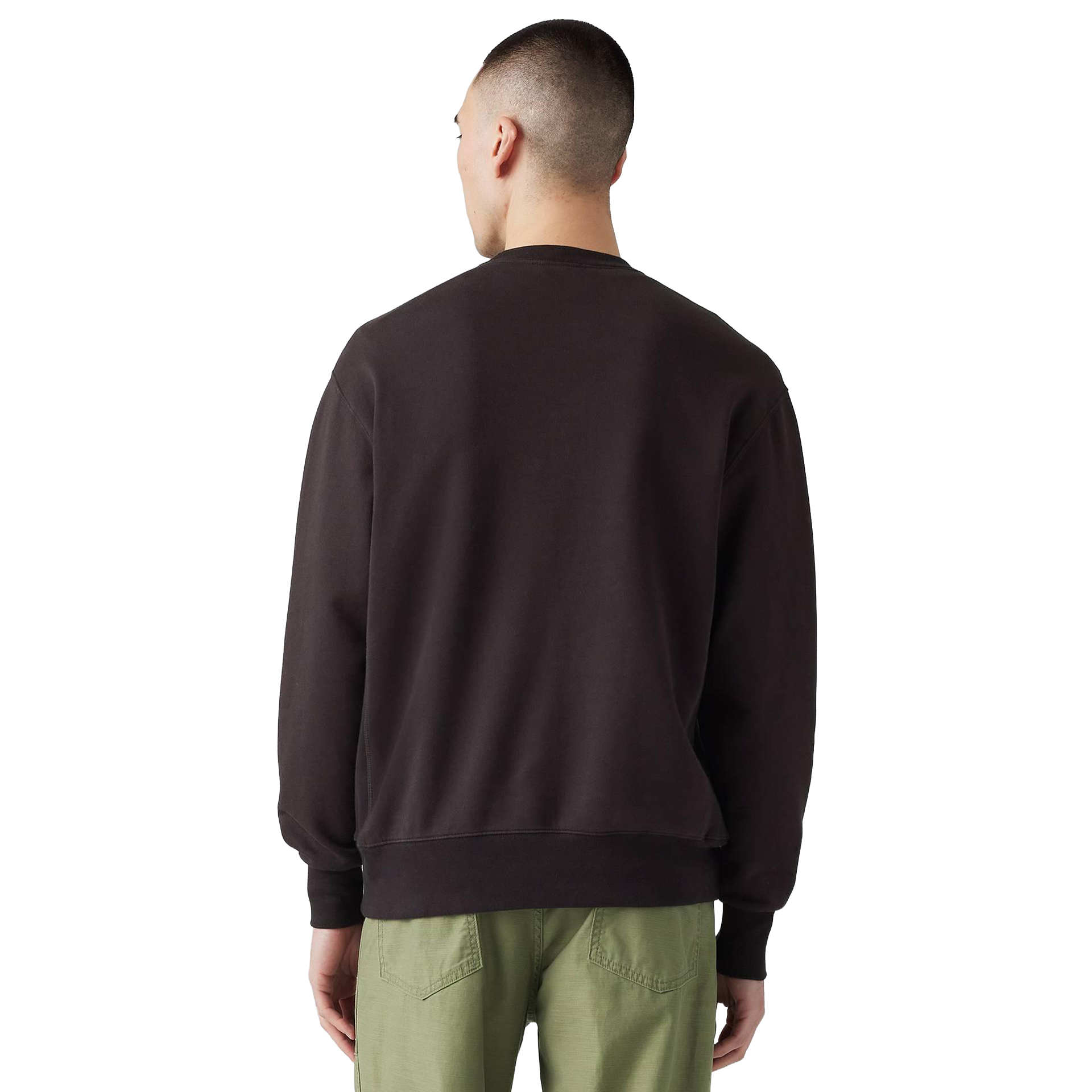Levis Sweat Authentic Crew Black Agate Garme