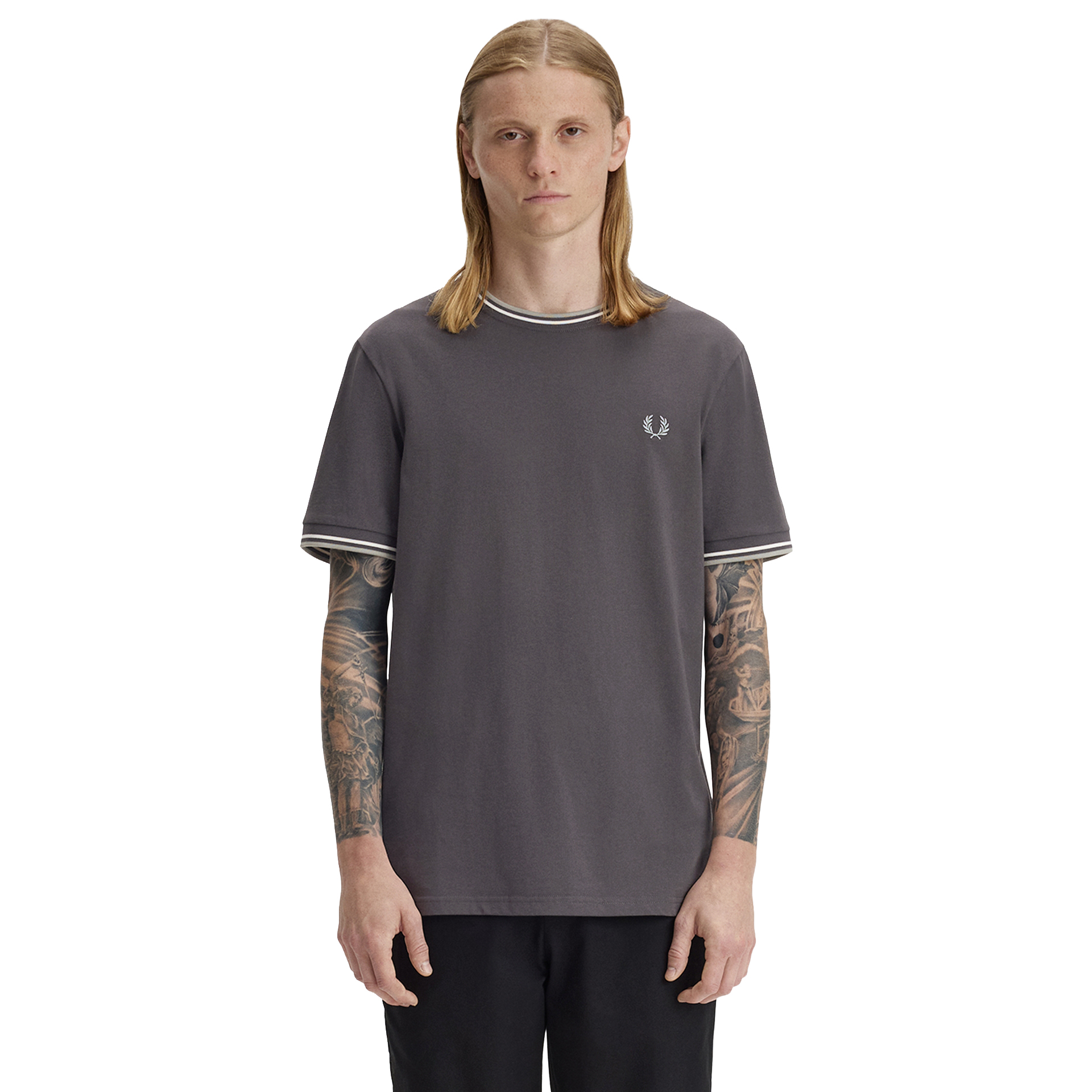 Fred Perry T-shirt M1588v-87a Ancgy/ec/sgrs