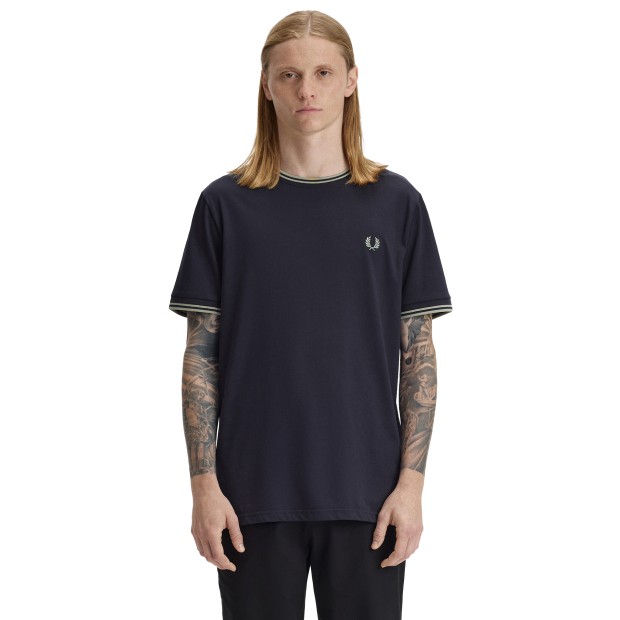 Fred Perry T-shirt M1588v-t73 Navy/seagrass