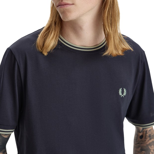 Fred Perry T-shirt M1588v-t73 Navy/seagrass