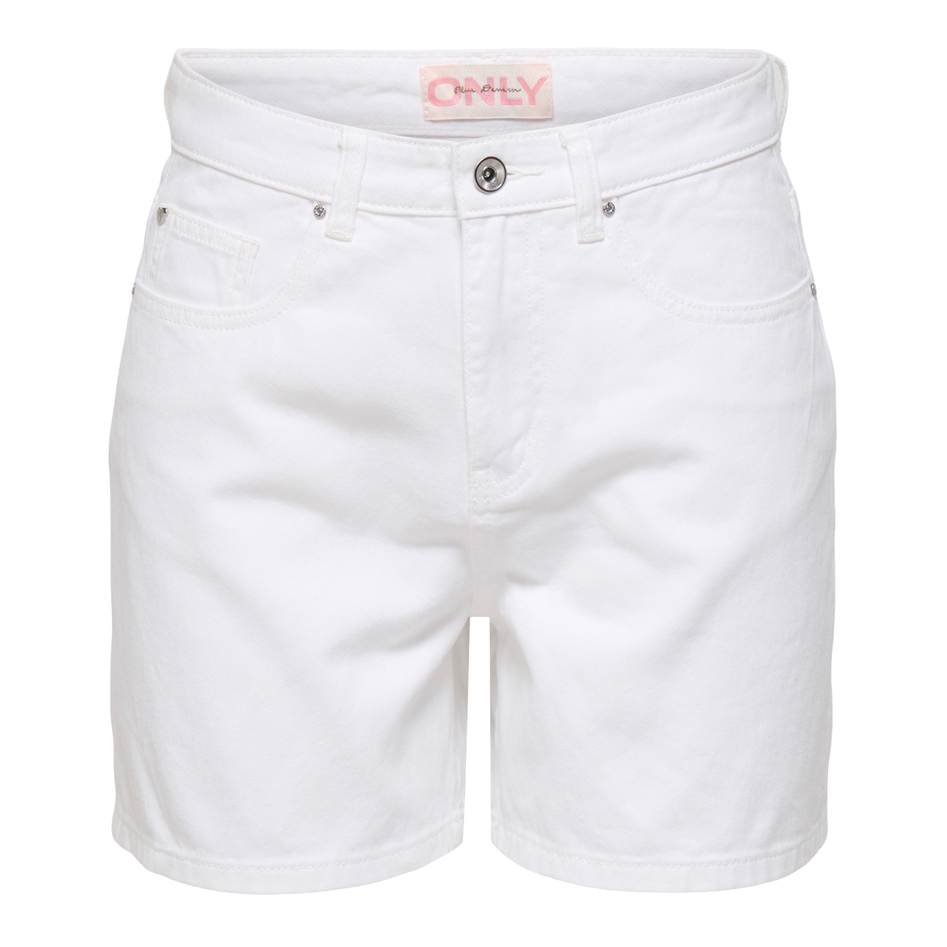 Only Calção Phine Dnm White Denim