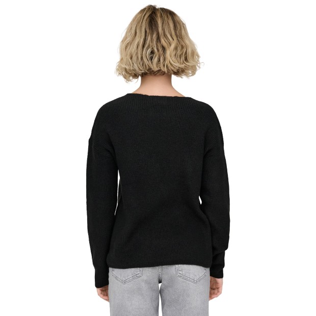 Only Camisola Camilla V-neck Black