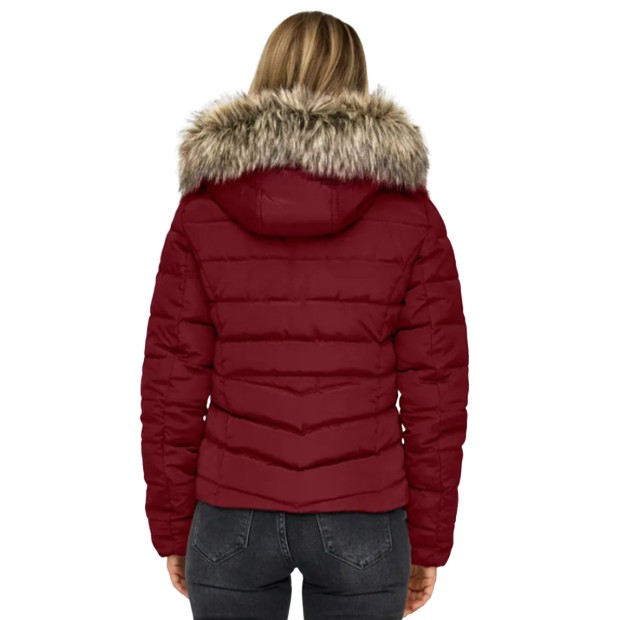 Only  Casaco Ellan Quilt Life Otw Cabernet