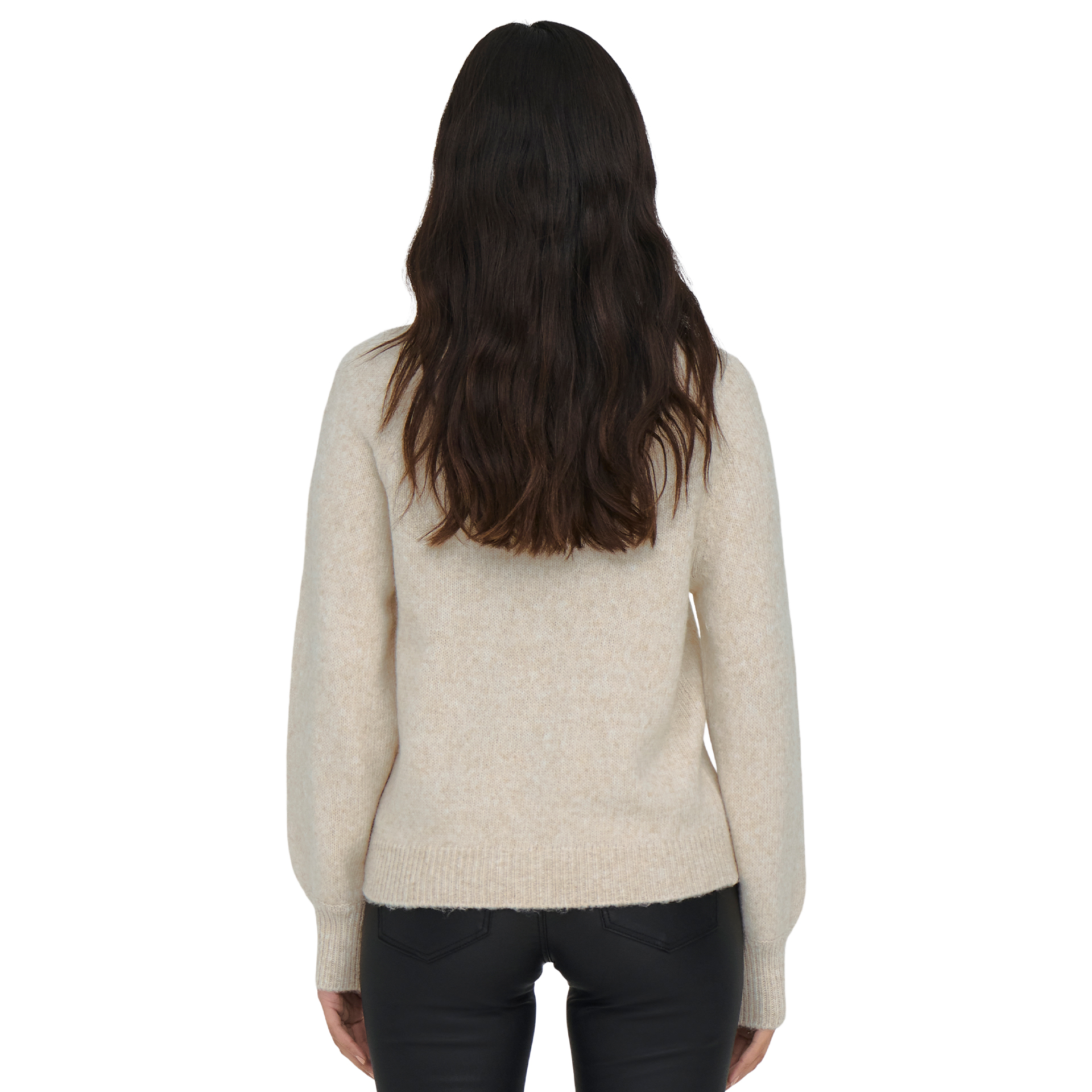 Only Camisola Onlemma Life Ls Button Oneck Knt Noos Pumice Stone