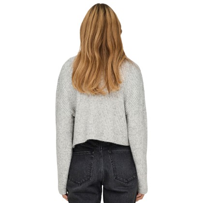 Only Onlmelanie L/s Rollneck Pullover Kntnoos Light Grey Melange Only Onlmelanie L/s Rollneck Pullover Kntnoos Light Grey Melange