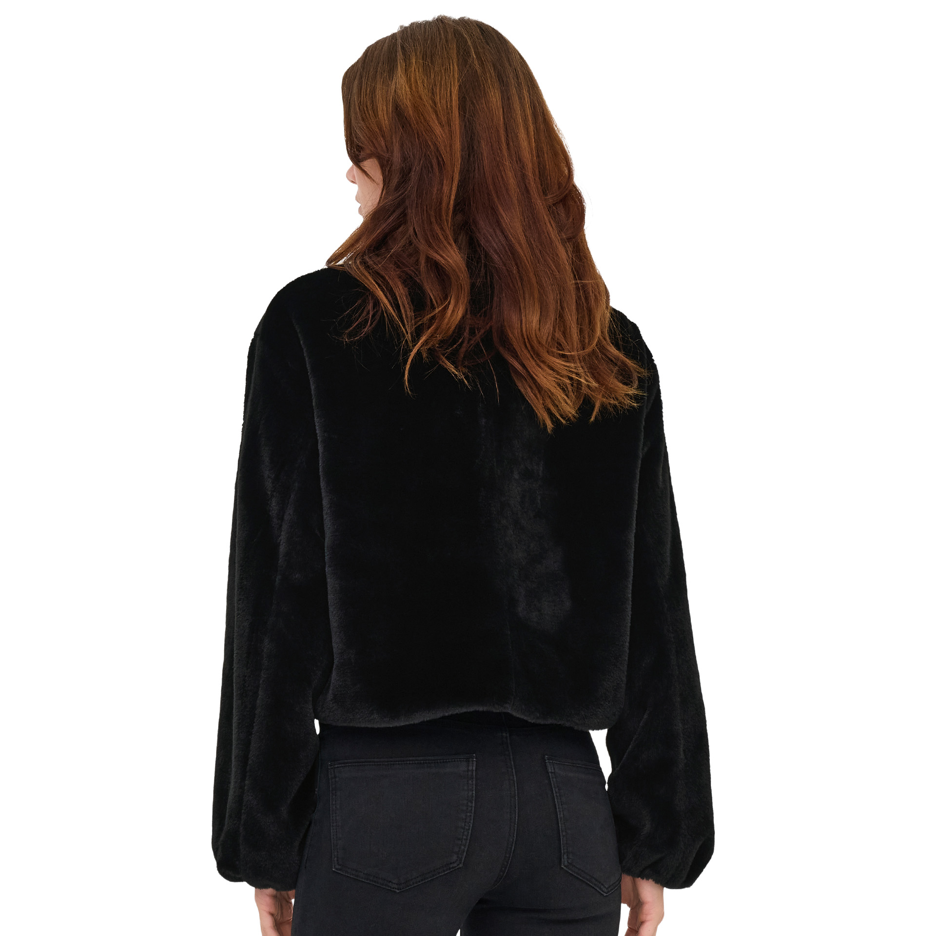 Only Casaco Dana Life Faux Fur Otw Black