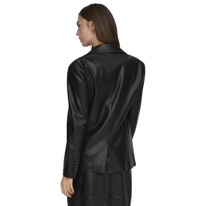 Only  Casaco Verona Faux Leather Fit Otw Black