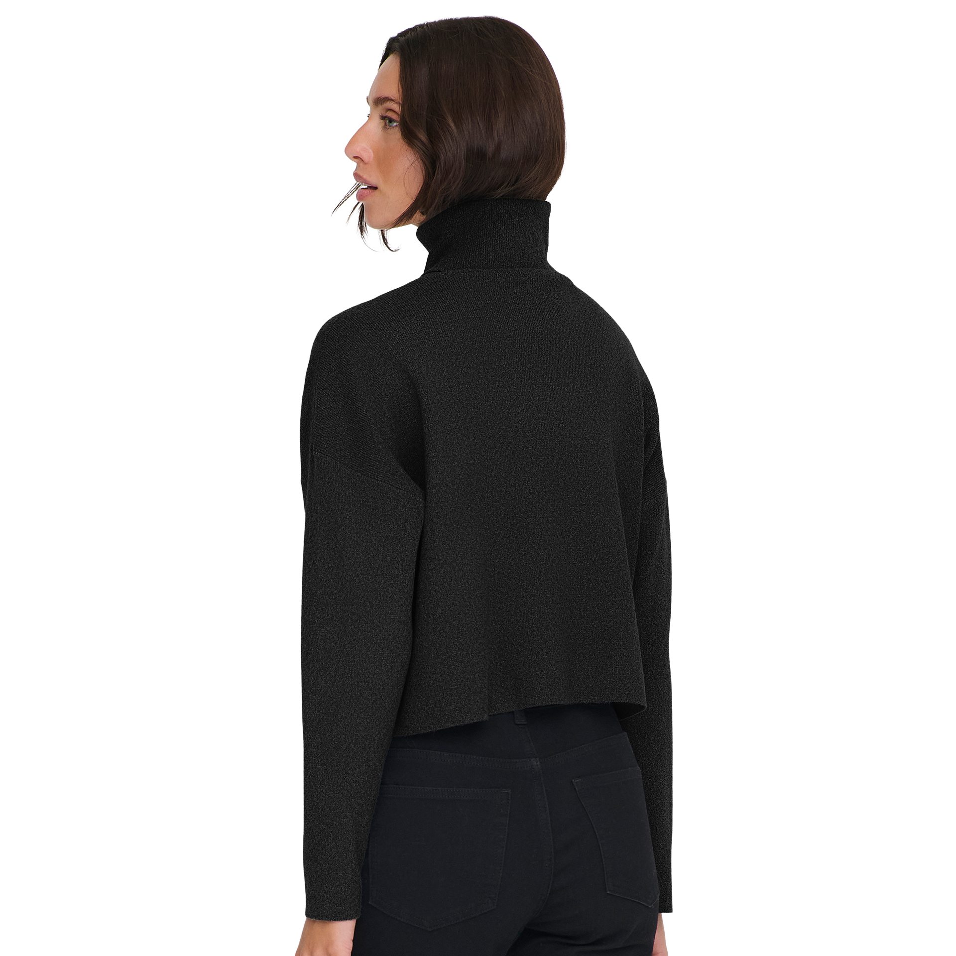 Only Camisola Ama Life Rib Rollneck Knt Black