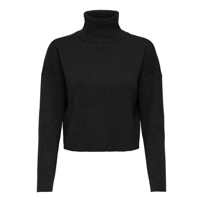 Only  Camisola Ama Life  Rib Rollneck Knt Black
