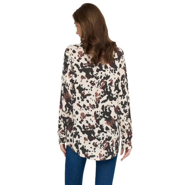 Only Camisa Nova Life Vis New Grace Chocolate Lab 71
