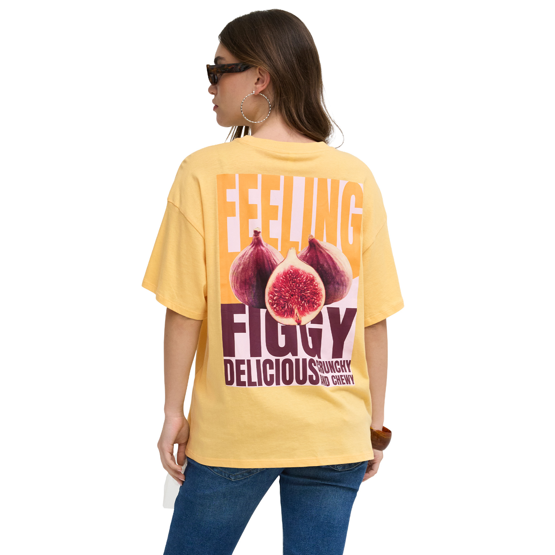 Only T-shirt Mila Print Box Sunburst Mila Fig