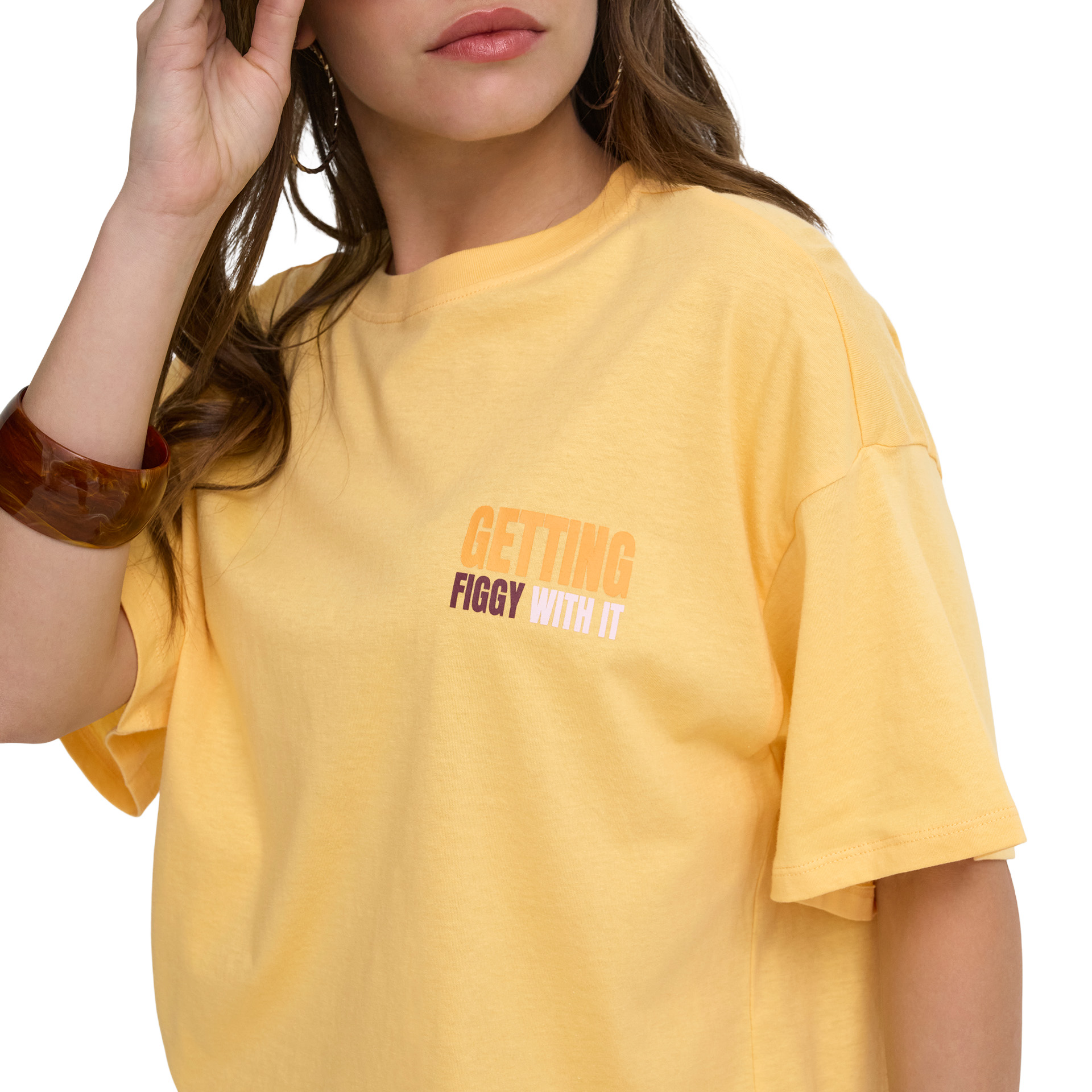 Only T-shirt Mila Print Box Sunburst Mila Fig
