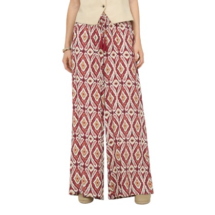Only Calça Gini Mikasi Wide Pull Up Brick Red Abstract Squares Only Calça Gini Mikasi Wide Pull Up Brick Red Abstract Squares