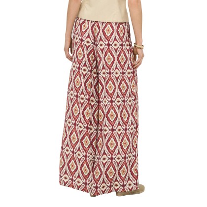 Only Calça Gini Mikasi Wide Pull Up Brick Red Abstract Squares Only Calça Gini Mikasi Wide Pull Up Brick Red Abstract Squares