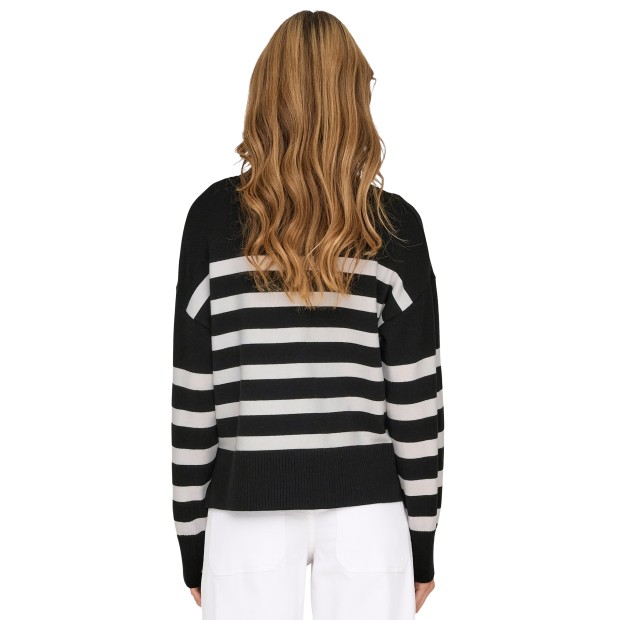 Only  Camisola Bari  Highneck Knt  Black Cloud Dan