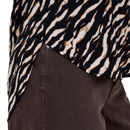 Only Blusa Vic Aop Wvn Brush Derifting Zebra