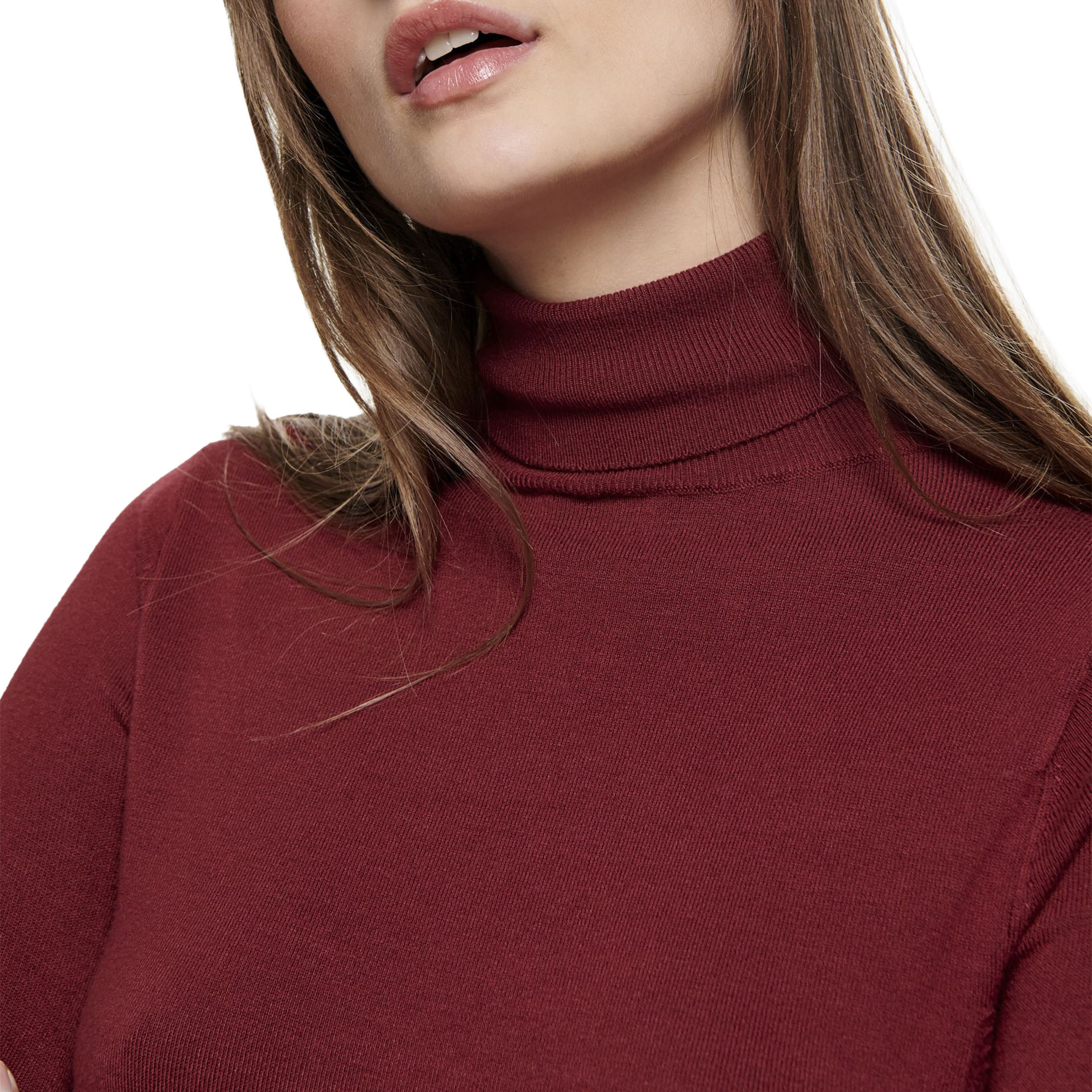 Only Camisola Venice Life Roll Knt Cabernet