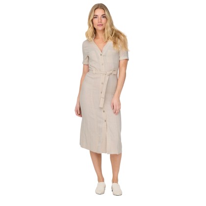 Only Vestido Siesta Linen Moonbeam Only Vestido Siesta Linen Moonbeam